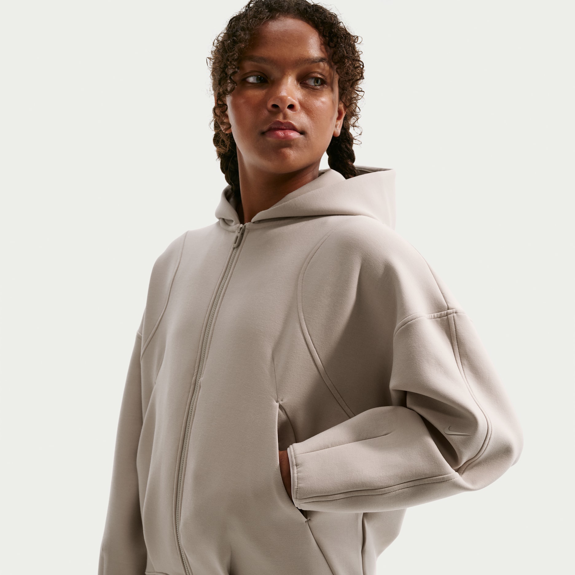 Girls' Therma-FIT Knit Full-Zip Hoodie